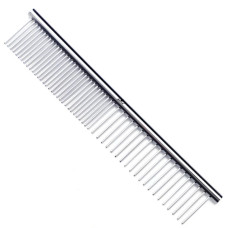 SE-6147  Stainless Steel Pet Grooming Comb - 19cm - Silver