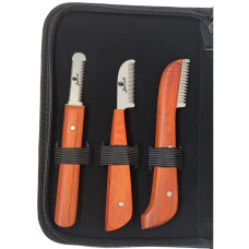 SE-6690 Professional Pet Grooming 3 Stripping Knives Set 